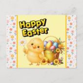 Happy Easter Chick  Briefkaart (Voorkant)