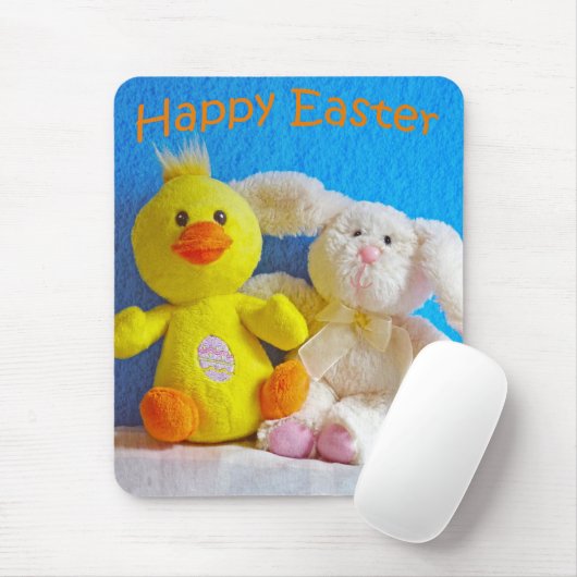 Happy Easter Chick + Bunny Muismat (Met muis)