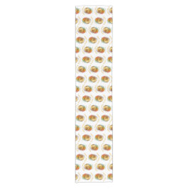 Happy Easter Chick Hatching Kleurrijk Ei Patroon Korte Tafelloper