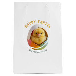 Happy Easter Chick Hatching uit kleurrijk ei Medium Cadeauzakje