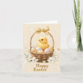 Happy Easter Chick Kaarten (Voorkant)