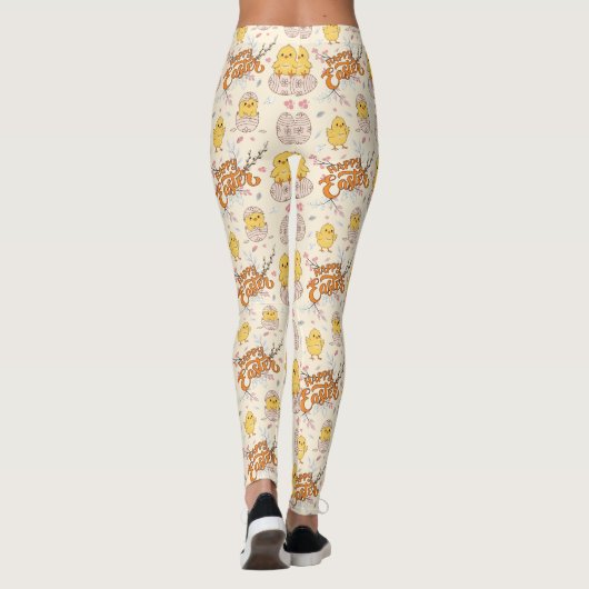 Happy Easter Chick Leggings (Achterkant)
