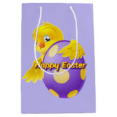 Happy Easter Chick  Medium Cadeauzakje (Voorkant)