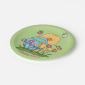 Happy Easter Chick Paper-Bord Papieren Bordje (Gekanteld)