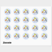 Happy Easter Chick Ronde Sticker (Vel)