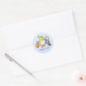 Happy Easter Chick Ronde Sticker (Envelop)