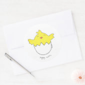 Happy Easter Chick Sticker (Envelop)