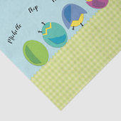 Happy Easter Chick toevoegen naam Tissuepapier (Detail)