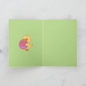 Happy Easter Chick Wenskaart Feestdagen Kaart (Binnen)