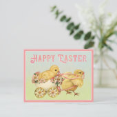 Happy Easter  Chicken Briefkaart (Staand voorkant)