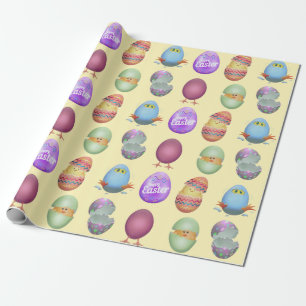 Happy Easter Chicken Cadeaupapier
