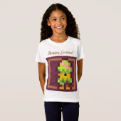 Happy Easter chicken in egg pixelart, Pixel Art  T-shirt (Voorkant volledig)