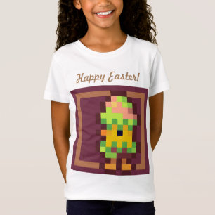 Happy Easter chicken in egg pixelart, Pixel Art  T-shirt