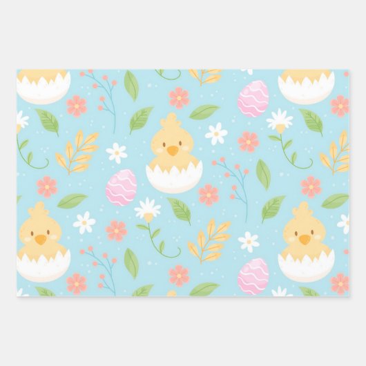 Happy Easter Chicken Inpakpapier Vel (Voorkant 2)