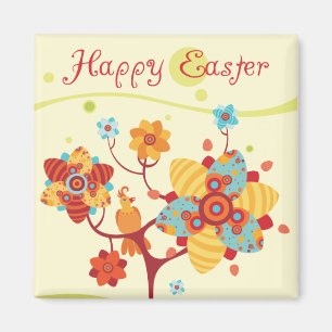 Happy Easter Chicken Magneet