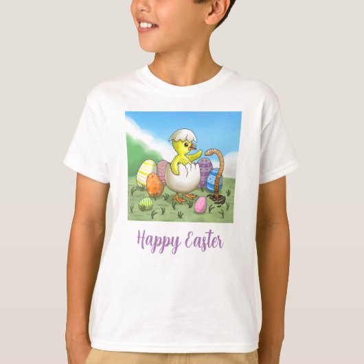 Happy Easter Chicken T-shirt (Voorkant)