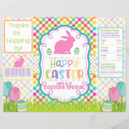 Happy Easter Chip Wrapper Favor Bag Goody tas