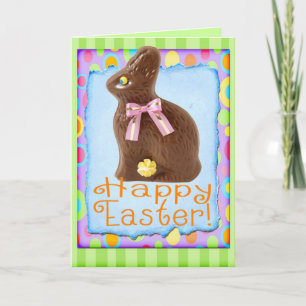 Happy Easter chocolade konijntje feestkaart Feestdagen Kaart