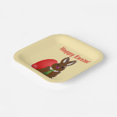 Happy easter-chocolademonnetje papieren bordje (Gebogen)