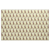 Happy Easter Chocolate Bunny Rabbit Ears Bunnies Stof (Fat Quarter)