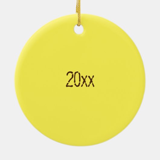 Happy Easter Chocolate Creme Egg Snoep Ornament (Achterkant)