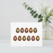 Happy Easter Chocolate Eggs Feestdagenkaart (Staand voorkant)