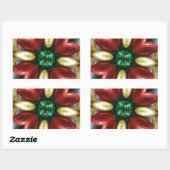 Happy Easter Chocolate Eggs Kaleidoscope Flower Rechthoekige Sticker (Vel)