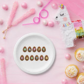 Happy Easter Chocolate Eggs Papieren Bordje (Feest)