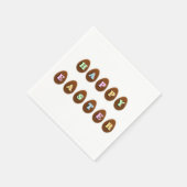 Happy Easter Chocolate Eggs Servet (Hoek)