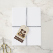 Happy Easter Chocolate Labrador Retriever Honden Cadeaulabel (Met Touw)