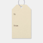 Happy Easter Chocolate Labrador Retriever Honden Cadeaulabel (Achterkant)