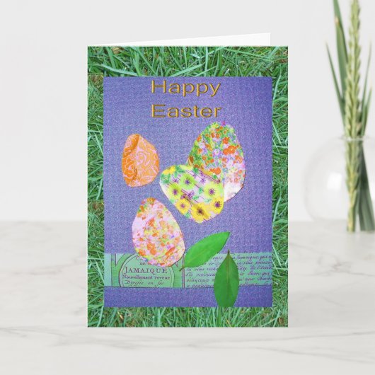 Happy Easter Collage Feestdagen Kaart (Voorkant)