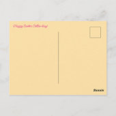 Happy Easter Collie en de kuikens Briefkaart (Achterkant)