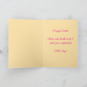 Happy Easter Collie en de kuikens Kaart (Binnen)