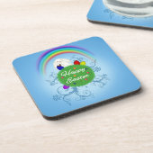 Happy Easter Colorful Planet Drankjes Onderzetter (Linkerzijde)