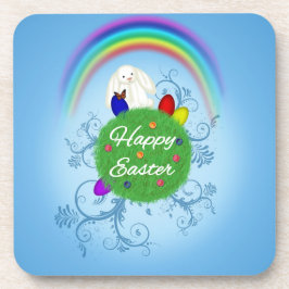 Happy Easter Colorful Planet Drankjes Onderzetter
