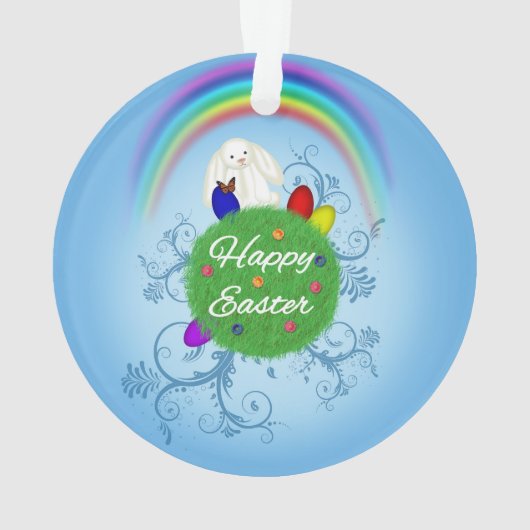 Happy Easter Colorful Planet Ornament (achterkant)