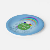 Happy Easter Colorful Planet Papieren Bordje (Gekanteld)