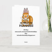 Happy Easter Coloring Page Personalized Kaart (Achterkant)