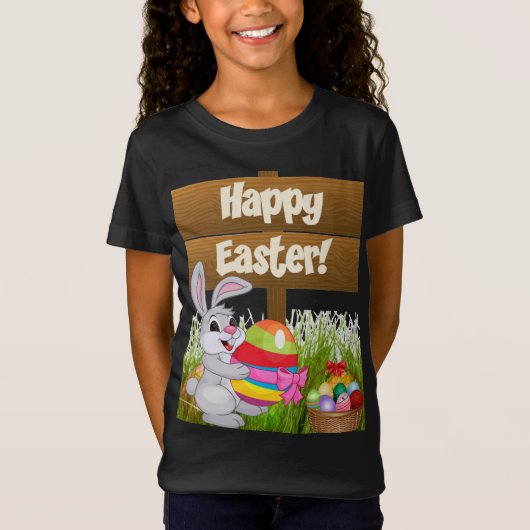 Happy Easter Cool Kinder T-Shirt (Voorkant)