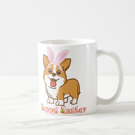 "Happy Easter" Corgi-Mok Koffiemok (Rechts)