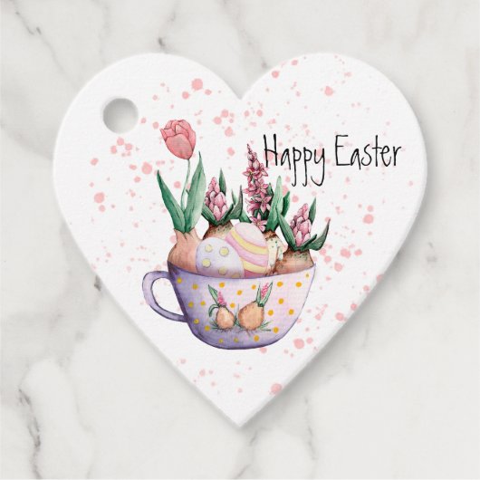 Happy Easter Cupful ful of Easter Goodies Bedankjes Labels (Voorkant)
