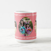 Happy Easter Custom 3 Egg Photo Collage Holiday Koffiemok (Center)