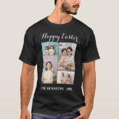 Happy Easter Custom 4 Photo Collage Family easter T-shirt (Voorkant)