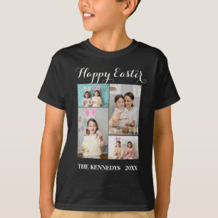 Happy Easter Custom 4 Photo Collage Family easter T-shirt