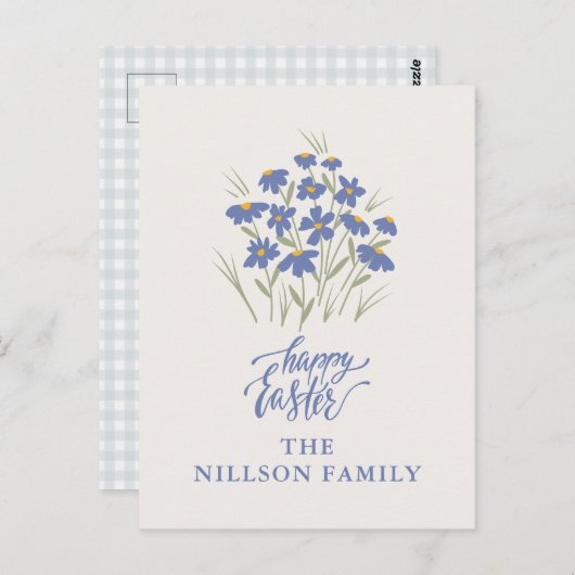 Happy Easter Custom Briefkaart (Voorkant / Achterkant)