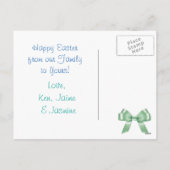 Happy Easter Custom Family Photo Briefkaart (Achterkant)