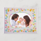 Happy Easter Custom Family Photo Briefkaart (Voorkant)