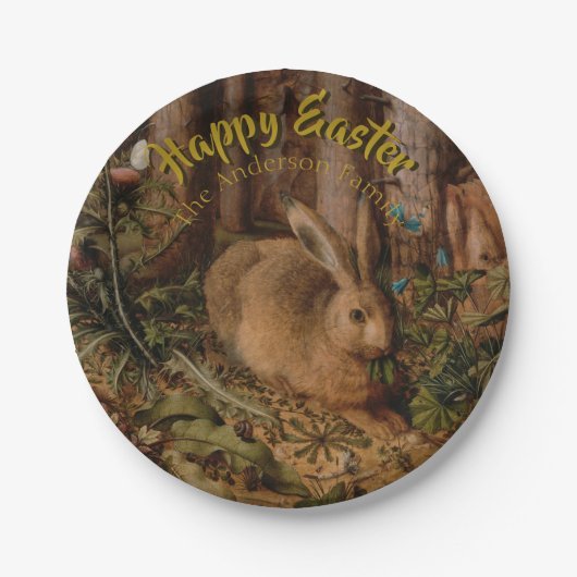 Happy Easter Custom Rabbit Year Aangepast Bord (Voorkant)
