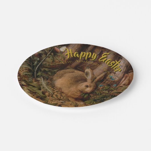 Happy Easter Custom Rabbit Year Aangepast Bord (Gekanteld)